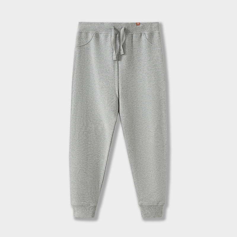 Pantalones de chándal de algodón orgánico en gris