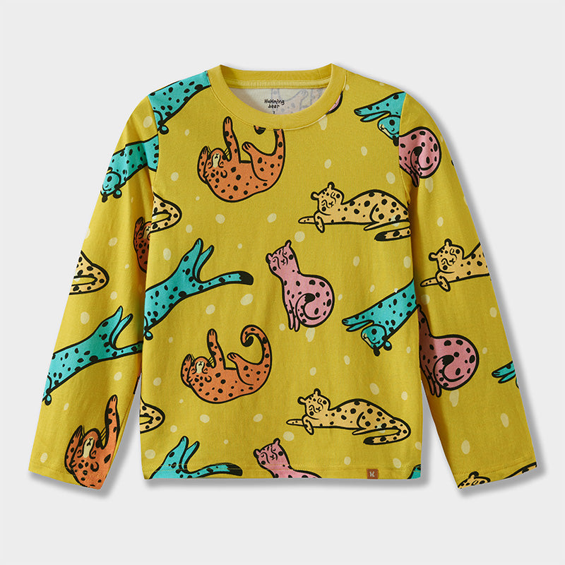 Camiseta de manga larga Guepardo rápido y peludo