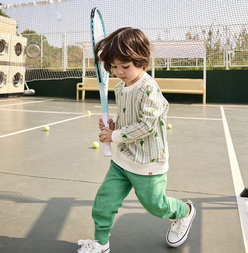 Pantalones deportivos de algodón orgánico en verde