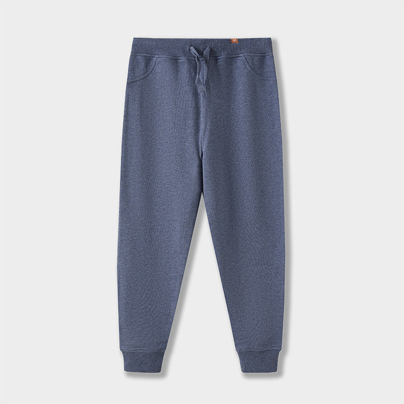 Pantalones de chándal de algodón orgánico en azul marino