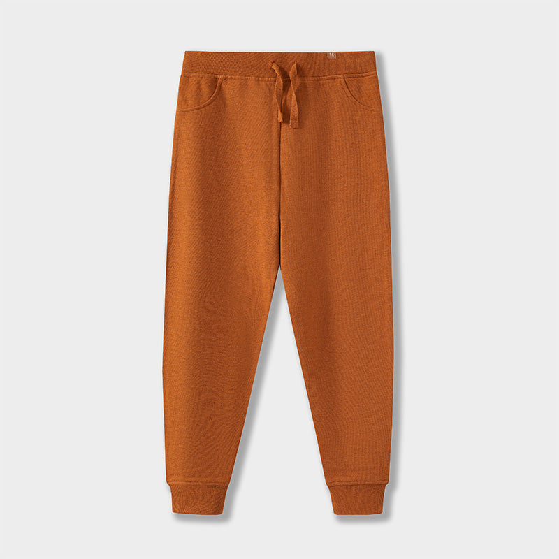 Pantalones de chándal de algodón orgánico en terracota