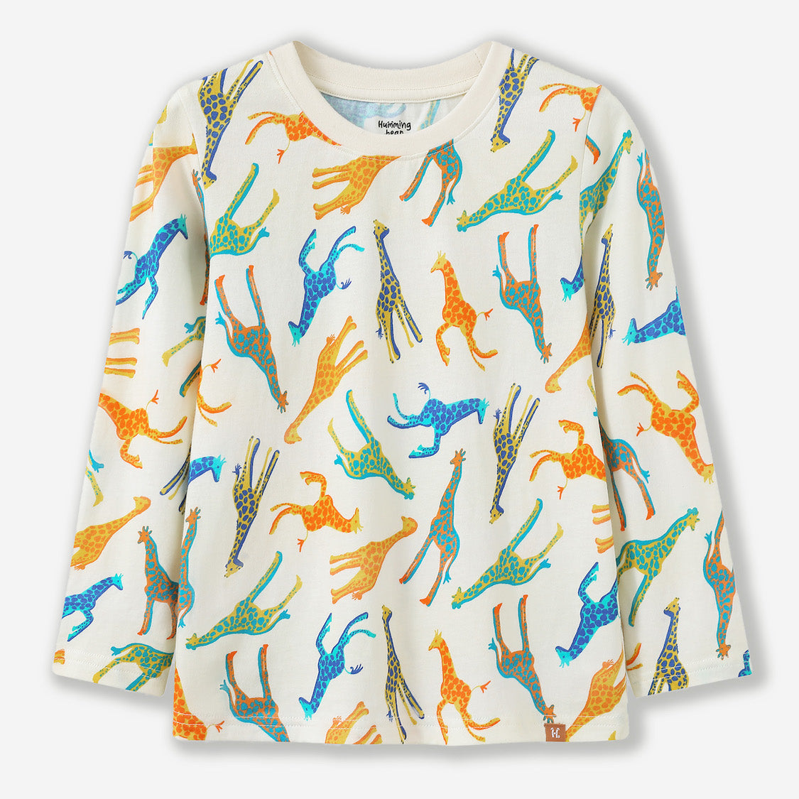 Camiseta de manga larga Jirafas de colores